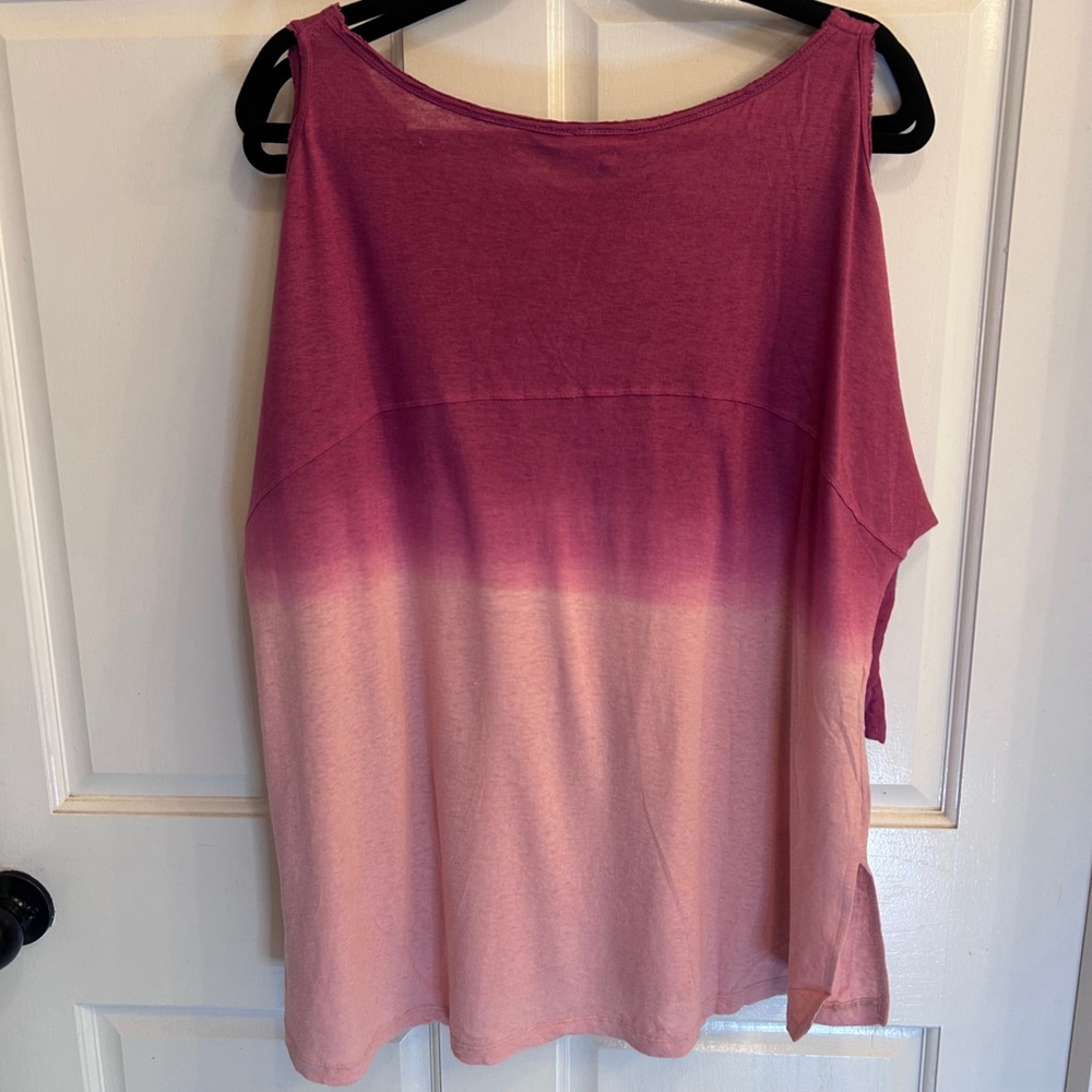 Women's Hayden Los Angeles Pink Ombre Top XL